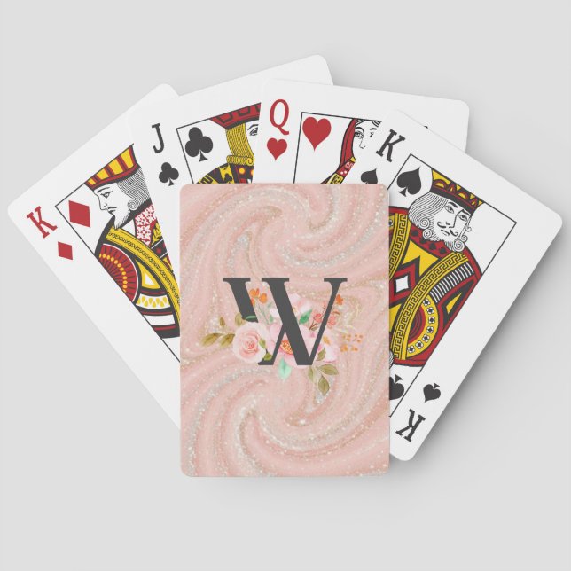 Bokstaven W Casinokort (Baksidan)