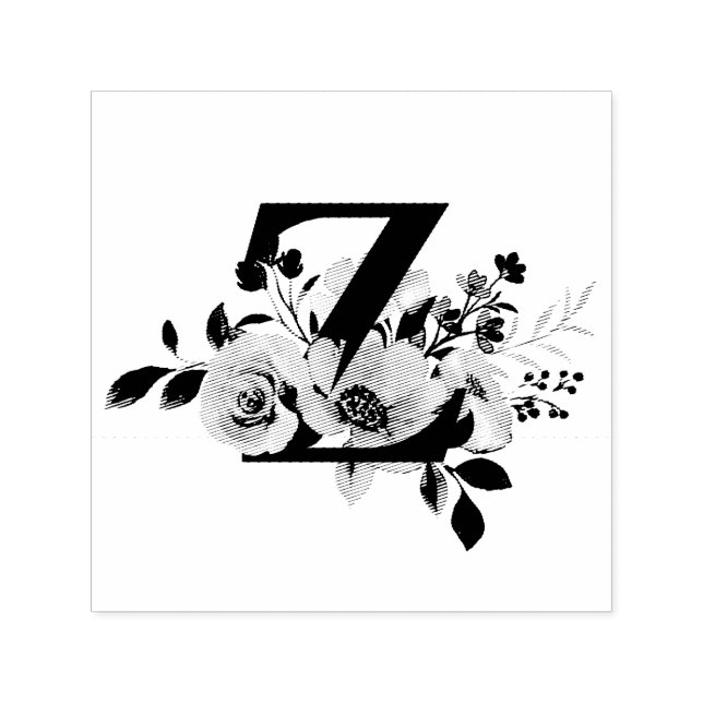 Bokstaven Z Självfärgande Stämpel (Design)