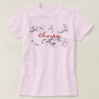 Bokstäver för T-tröja för ZodiacScorpioScorpion T-shirt