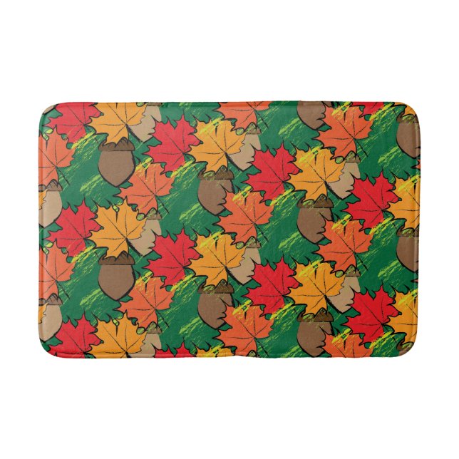 Bokstäver och löv III Badrumsmatta (Framsidan)