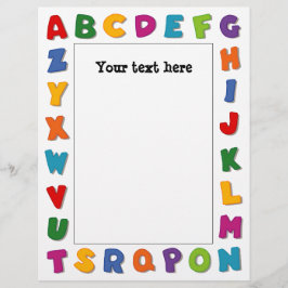 Bokstäver Ramar Platta Ark