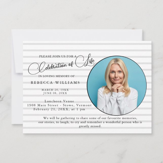 Bokstavering Minimal Firande Av Liv Inbjudan (Framsida)