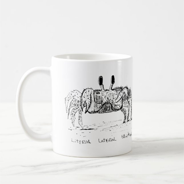 Bokstavlig Lateral Tänkande Kaffemugg (Vänster)