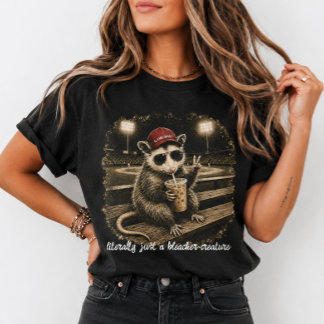 Bokstavligen Bara En Bleacher Creature Opossum Spo T Shirt