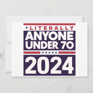 Bokstavligen vem som helst annan 2024 President US Inbjudningar