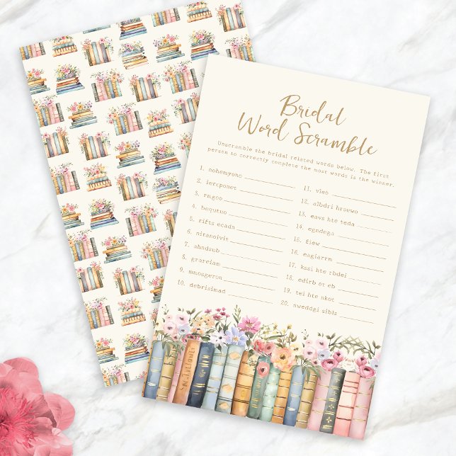 Bokstavsbingo Bröllopsspel (Word Scramble Bridal Game
)