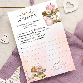 Bokstavsblandning Boktema Baby Shower-spel