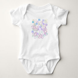 Bokstavsconfetti "B" Baby Body T Shirt