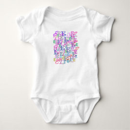 Bokstavsconfetti "E" Babybody T Shirt
