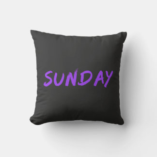 Bokstavsdesign söndag i lila kudde