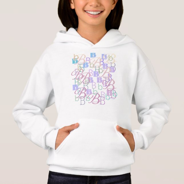 Bokstavskonfetti "B" T Shirt (Framsida)