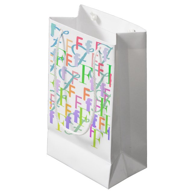 Bokstavskonfetti "F" (Framsidan Vinklad)