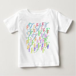 Bokstavskonfetti "F" T Shirt