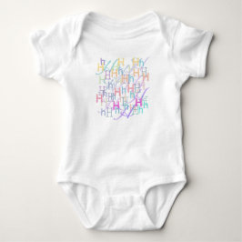 Bokstavskonfetti "H" Babybody T Shirt