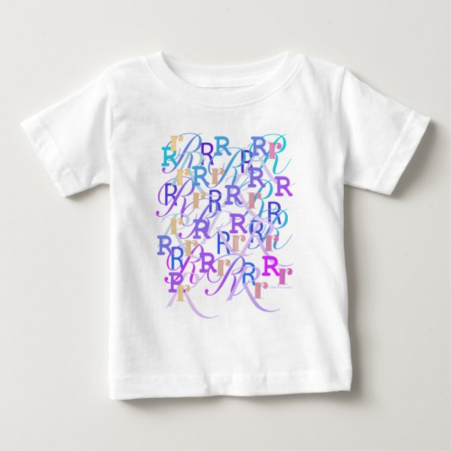Bokstavskonfetti "R" T Shirt (Framsida)