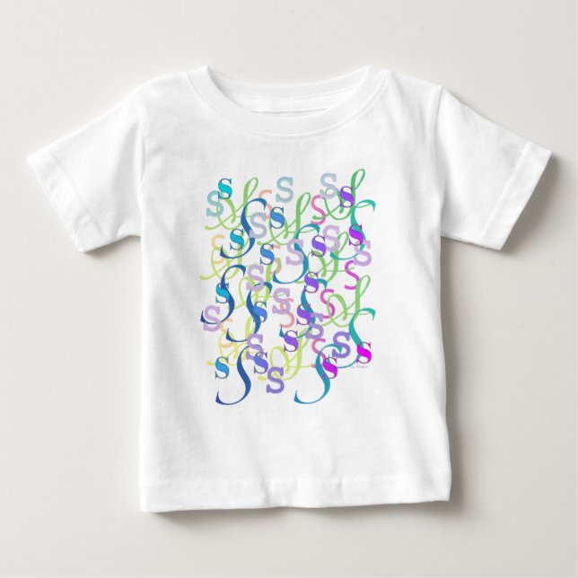 Bokstavskonfetti "S" T Shirt (Framsida)