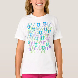 Bokstavskonfetti "U" T Shirt