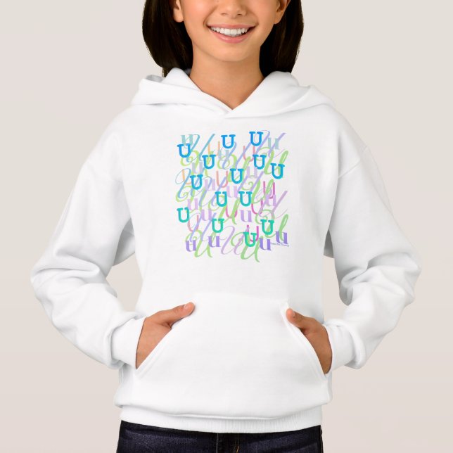 Bokstavskonfetti "U" T Shirt (Framsida)