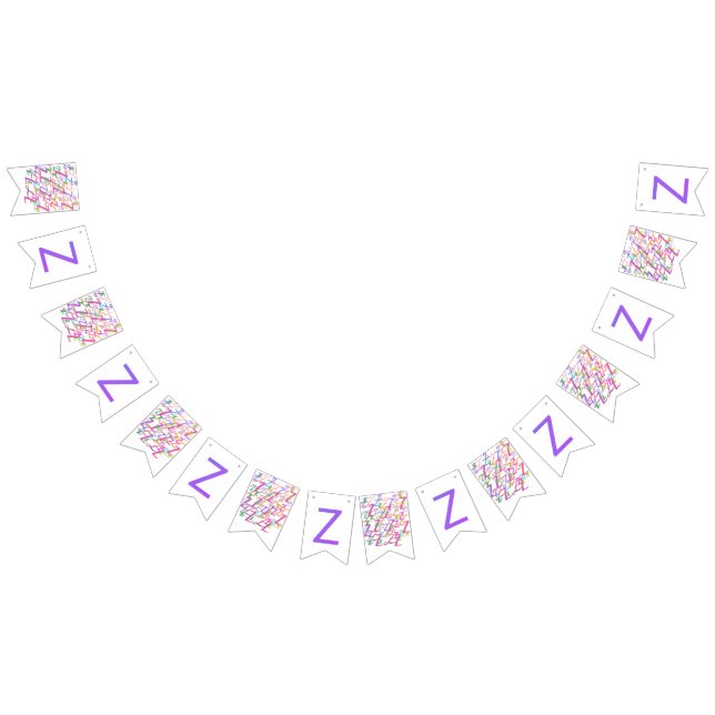 Bokstavskonfetti "Z" Vimplar (Alla)