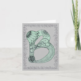 Bokstavskort Brev B Anteckningskort