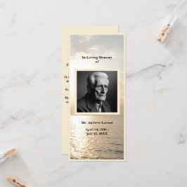 Bokstavskort för Ocean Funeral Memorial Service