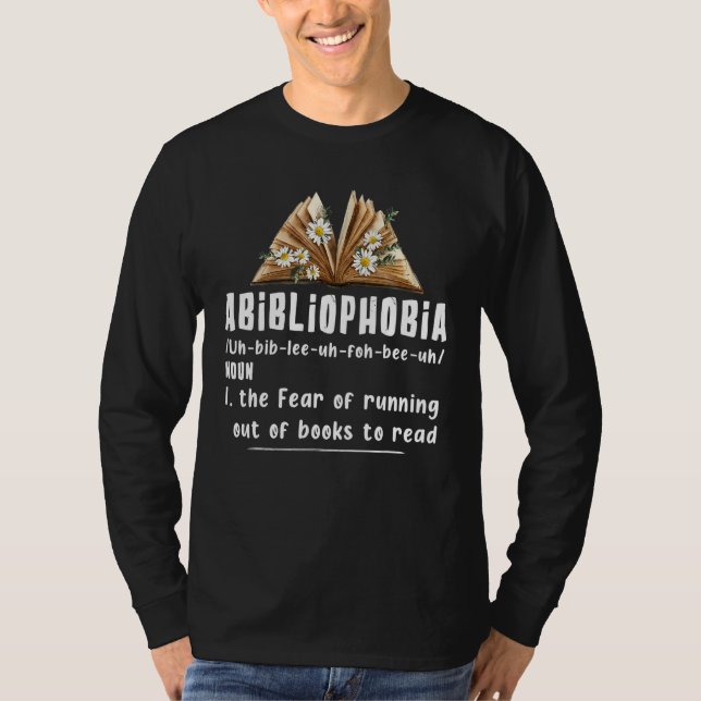 Bokstavsläsare för definition av litteratur, läsni t shirt (Framsida)