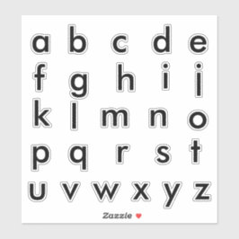 Bokstavsmonogram Bokstäver Initial Klistermärken