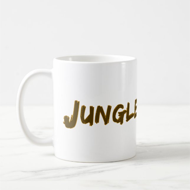 Bokstavsmönstret "Jungle Master" Kaffemugg (Vänster)