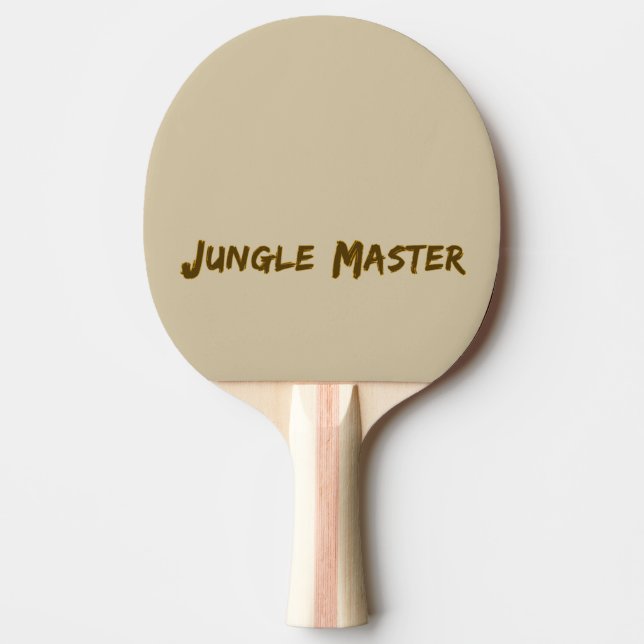 Bokstavsmönstret "Jungle Master" Pingisracket (Framsidan)