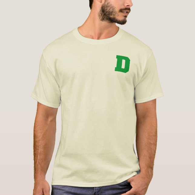 Bokstavsstolthet D Grön.png Tee (Framsida)