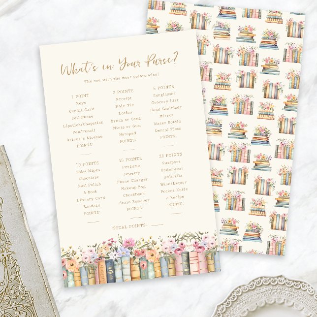 Boktema Bröllopsspel (Book Theme Bridal Game
)