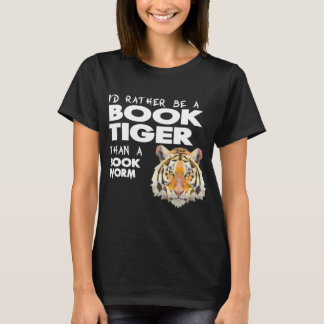 Boktiger = bokälskare - bokmask t-shirt