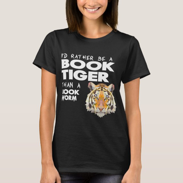 Boktiger = bokälskare - bokmask tröja (Framsida)