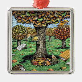 Bokträdprydnad Julgransprydnad Metall