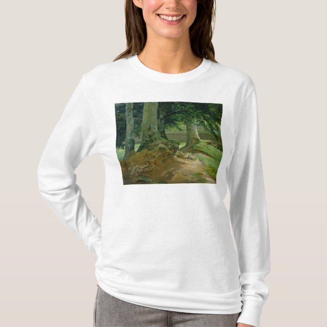 Bokträdträd i Frederiksdal nära Köpenhamn T-shirt (Framsida)