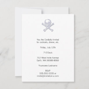 Boktryckarstil Jolly Roger Inbjudningar