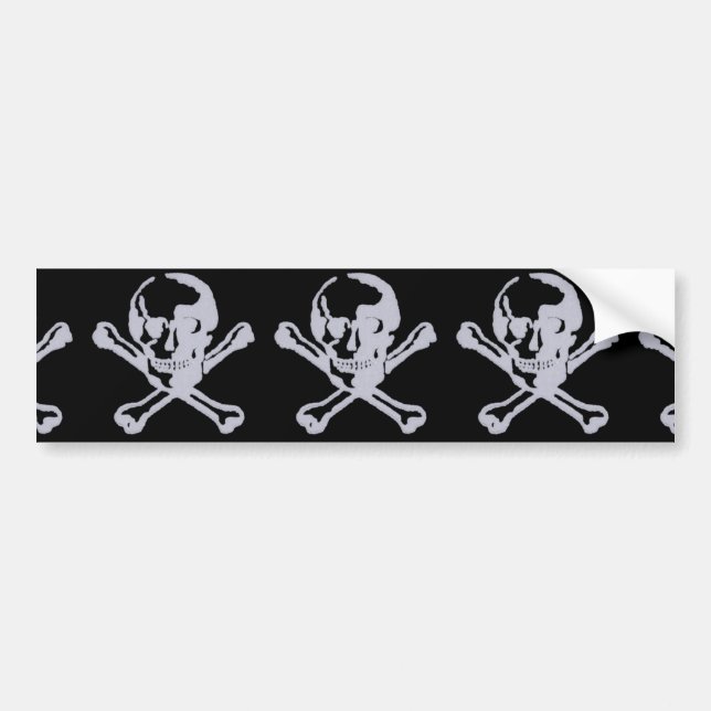 Boktryckstil Jolly Roger Bildekal (Framsidan)