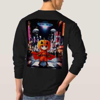 Bokuchander UFO-design Longtärmade T-Shirt