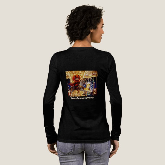Bokuchander's Holiday long-sleeved t-shir Ladies M T Shirt (Hel baksida)