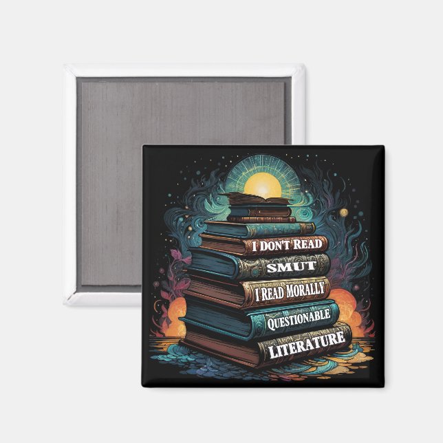 Bokval Humor Fyrkant  Magnet (Front/Back)