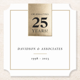 Bolaget ANNIVERSARY business white guld Underlägg Papper