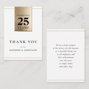 Bolaget ANNIVERSARY business white guld Visitkort