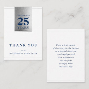 Bolaget ANNIVERSARY business white maravy silver Visitkort