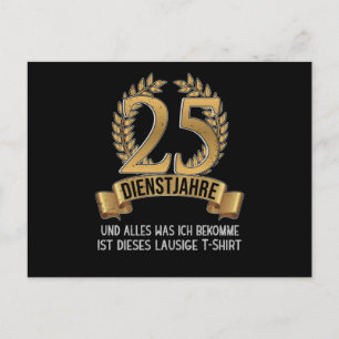 Bolagsfirmans årsdag 25 år vykort