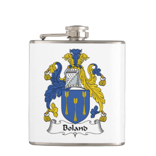 Boland familjvapensköld fickplunta