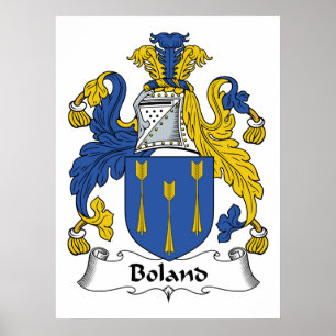 Boland familjvapensköld poster