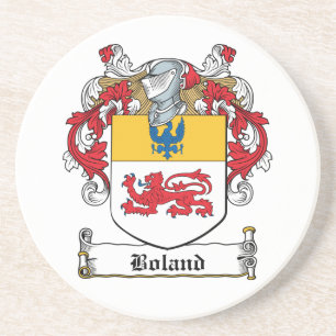 Boland familjvapensköld underlägg sandsten