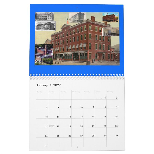 bölar utskrivavna kalendern för nedgånghistoria kalender (Jan 2027)