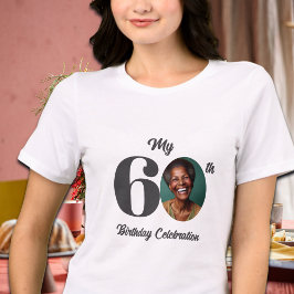 Bold 60th Birthday Photo  T Shirt