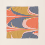 Bold Abstract Design i Färg på hösten Sjal<br><div class="desc">En höst färger abstrakt av coola,  hipster-grafik,  inklusive senap,  marin orange och pumpad ,  som vrids till ett överdimensionerat marmorerat mönster. Klicka bara på Anpassa för att lägga till lite text. Kontakta mig med frågor eller förfrågningar.</div>